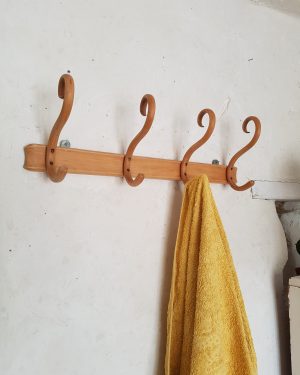 Patère murale en bois courbé Thonet