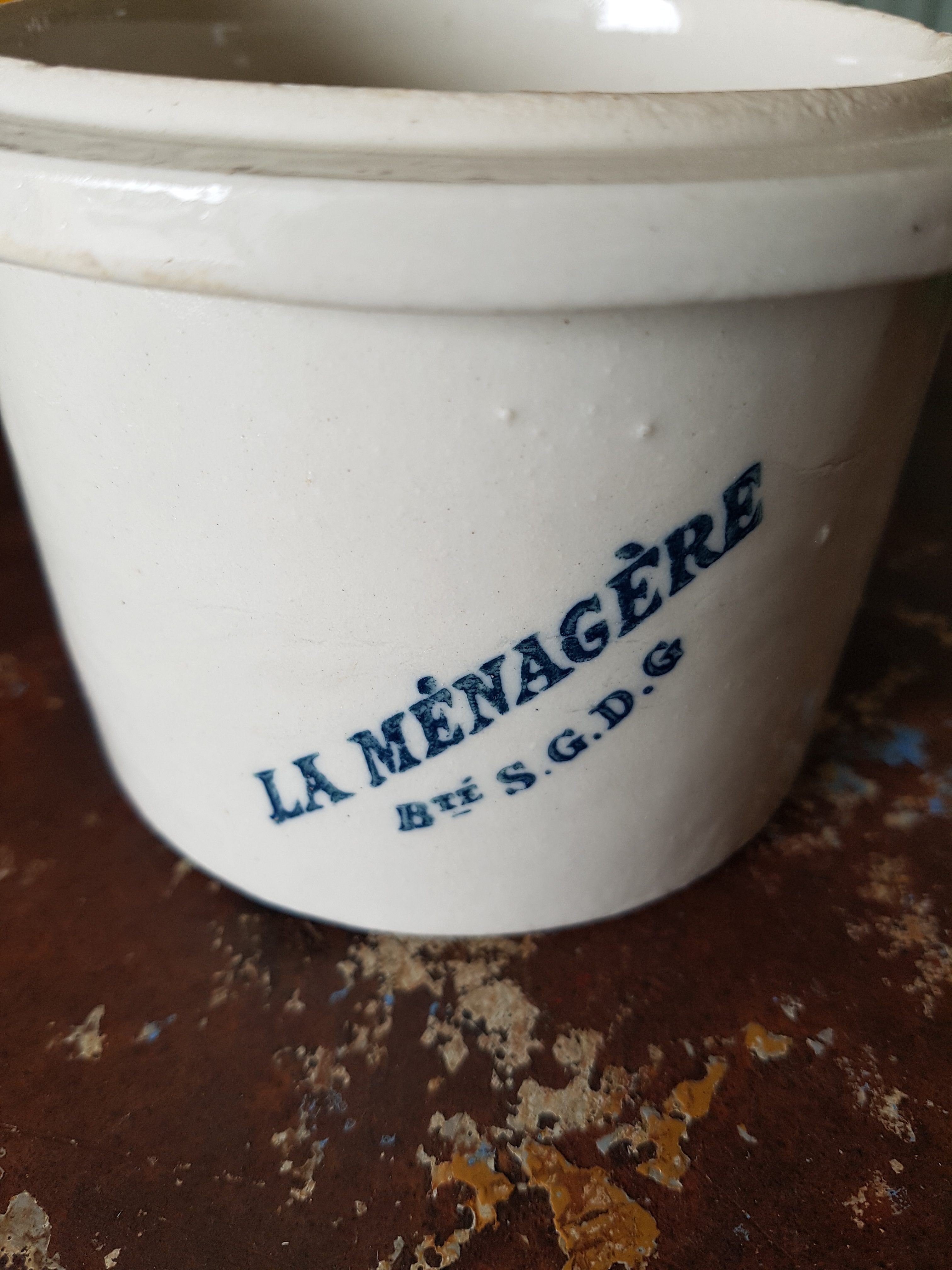 Lot de 2 pots en grès émaillé La Ménagère 2 Lot de 2 pots en grès émaillé La Ménagère