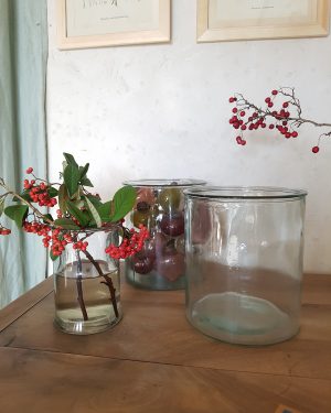 Bocaux/vases en verre épais