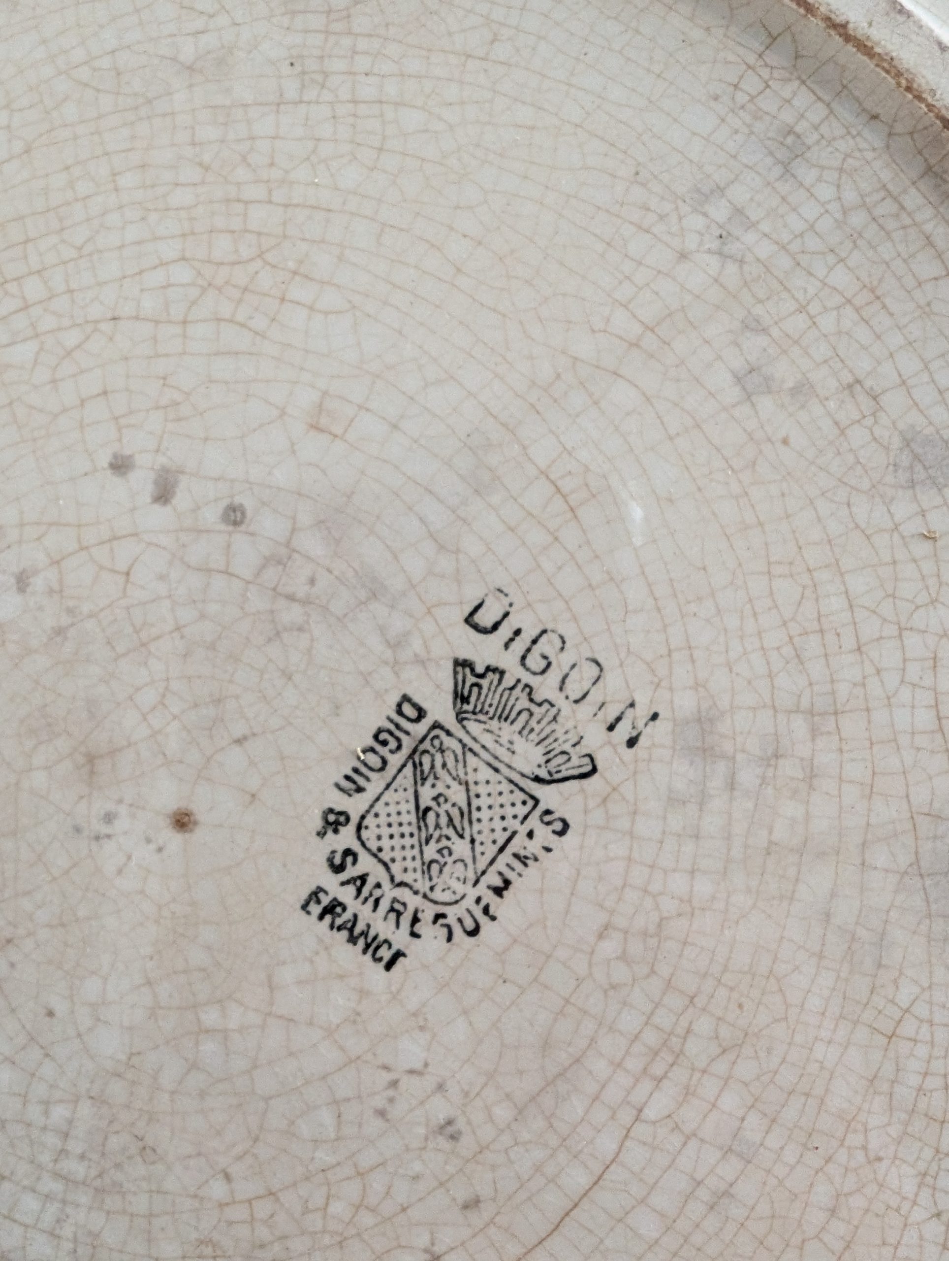 Plat creux en faïence Digoin 4 Plat creux en faïence Digoin