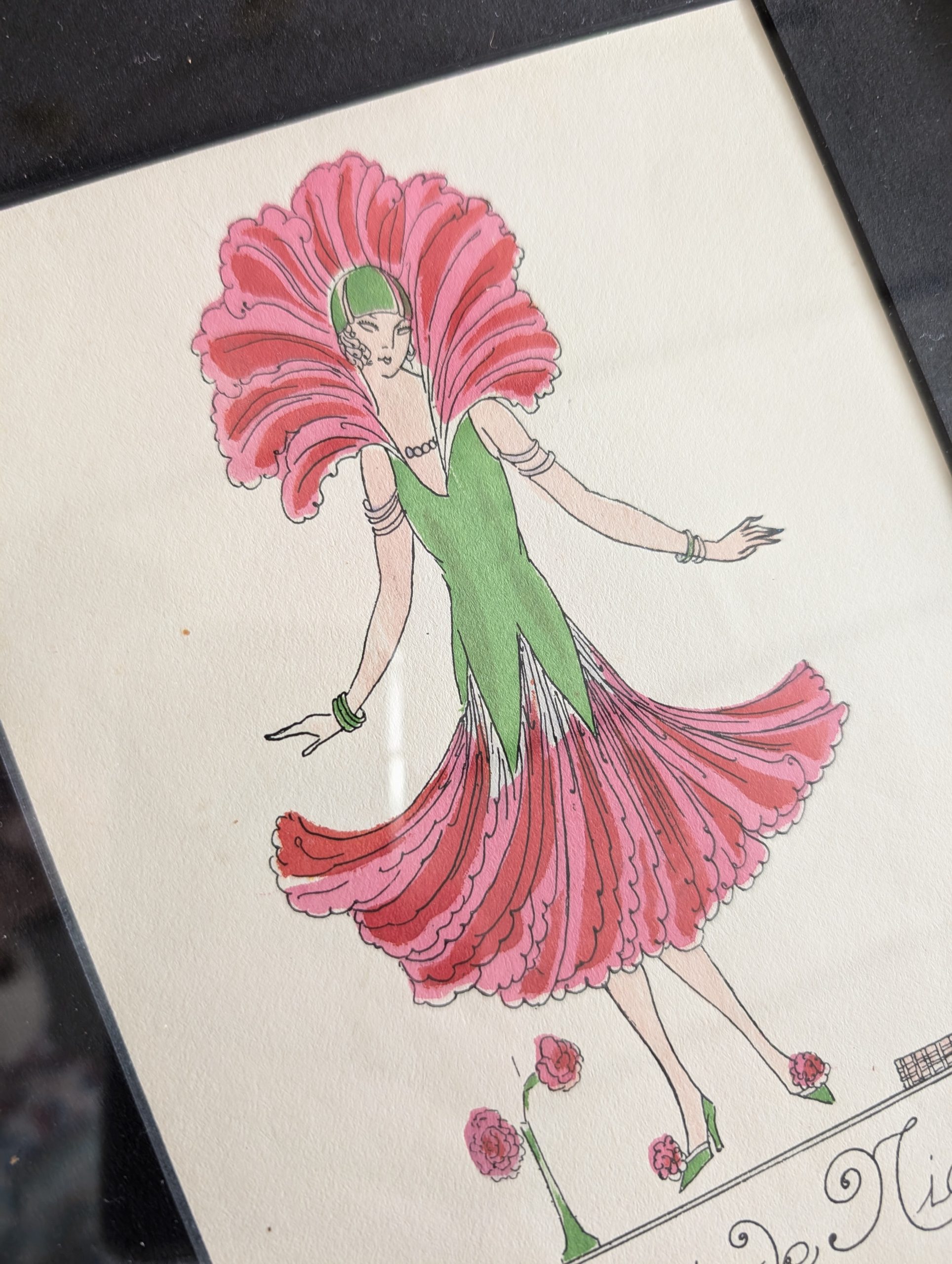 Illustrations anciennes Nos travestis encadrées 12 Illustrations anciennes Nos travestis encadrées