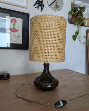 Lampe vintage cannage