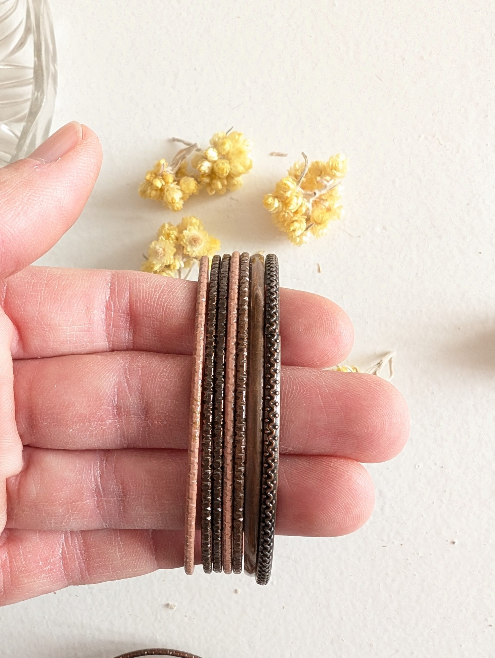 Bracelet jonc semainier vintage 8 Bracelet jonc semainier vintage
