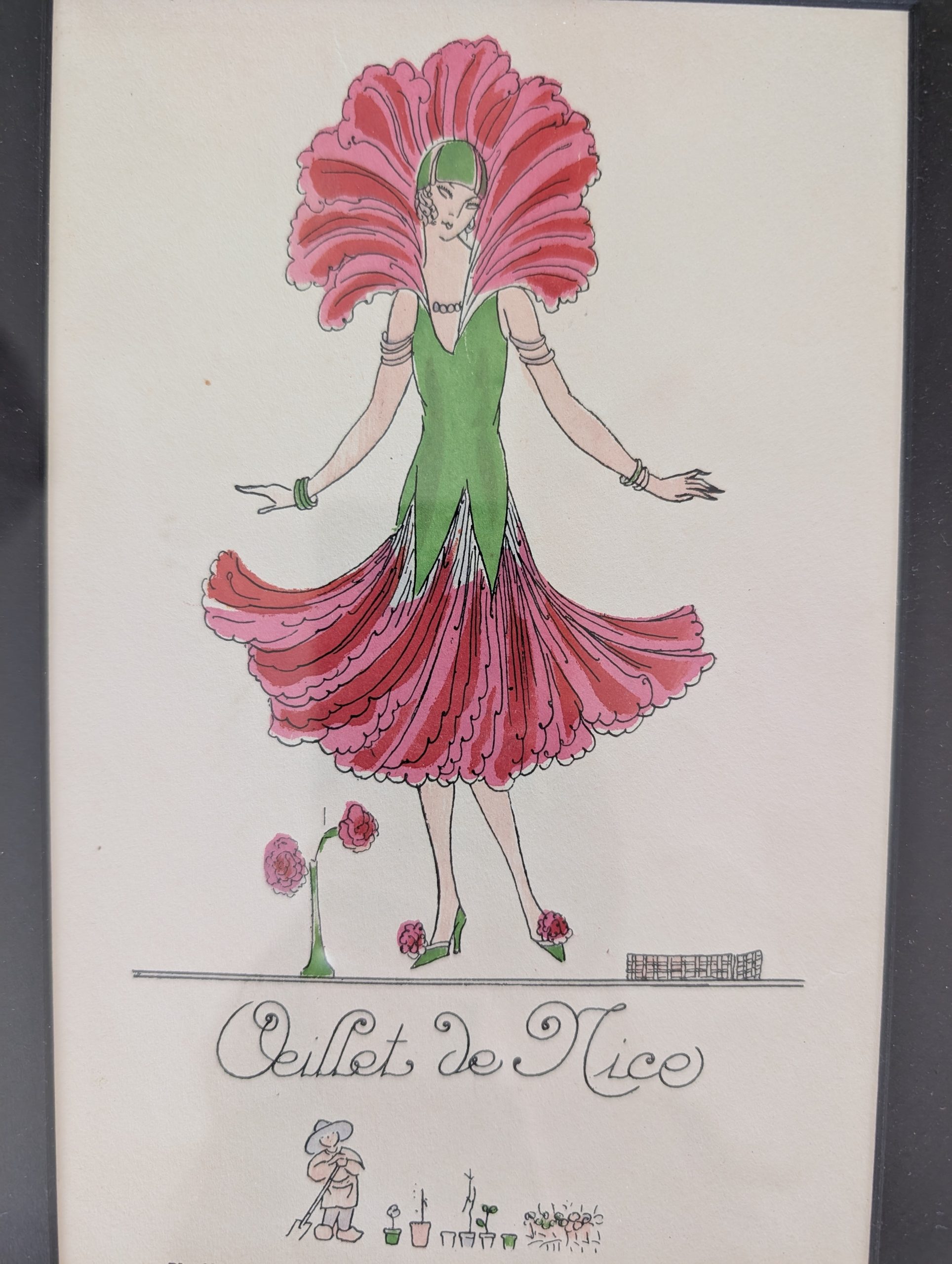 Illustrations anciennes Nos travestis encadrées 11 Illustrations anciennes Nos travestis encadrées