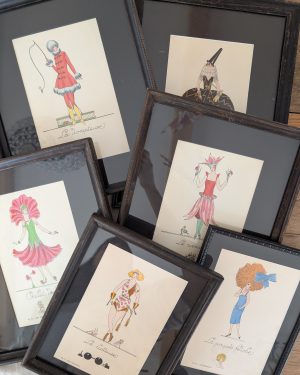 Illustrations anciennes Nos travestis encadrées
